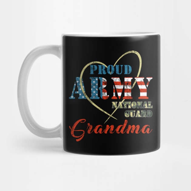 Proud Army National Guard Grandma Military Family by Otis Patrick
